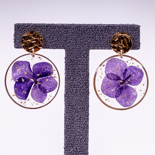 Boucles d'Oreilles Hortensia