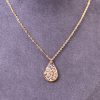 Bijoux doré acier inoxydable 316L chirurgical hypoallergénique goutte blanc fait main france artisanal phénaïsens phenaisens Collier Rosée Matinale