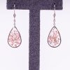 Bijoux rosée matinale doré acier inoxydable 316L chirurgical hypoallergénique fleurs rose clair fait main france artisanal phénaïsens phenaisens.. Boucles d'Oreilles Rosée Matinale
