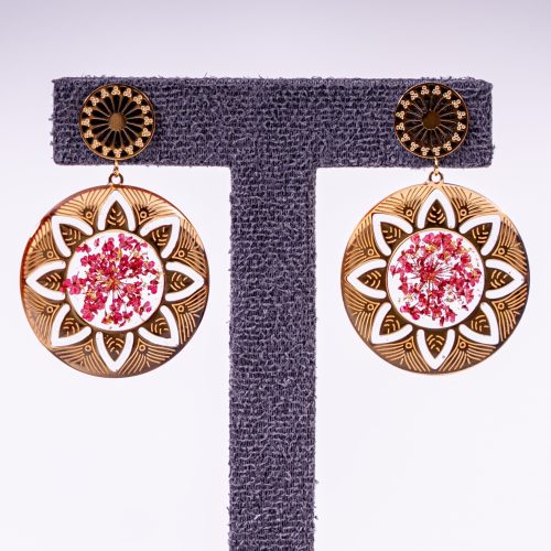 Boucles d'Oreilles Rosace
