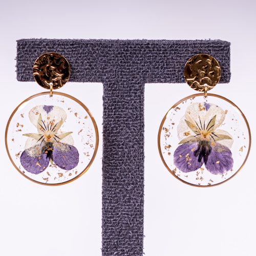 Boucles d'Oreilles Pensée