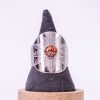 phénaïsens bijoux bague argenté fleurie acier inoxydable 316L chirurgical hypoallergénique fleurs orange phenaisens fait main france artisanal. Bague Rosace
