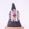 phénaïsens bijoux bague argenté fleurie acier inoxydable 316L chirurgical hypoallergénique fleurs rose phenaisens fait main france artisanal. Bague Rosace