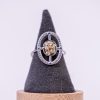 phénaïsens bijoux bague argenté mystère acier inoxydable 316L chirurgical hypoallergénique fleurs blanche phenaisens fait main france artisanal. Bague Mystère