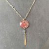 collier Nature argent rose Collier Nature